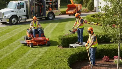 Boca Raton, FL tree trimming crew providing professional landscaping and arbor care services
