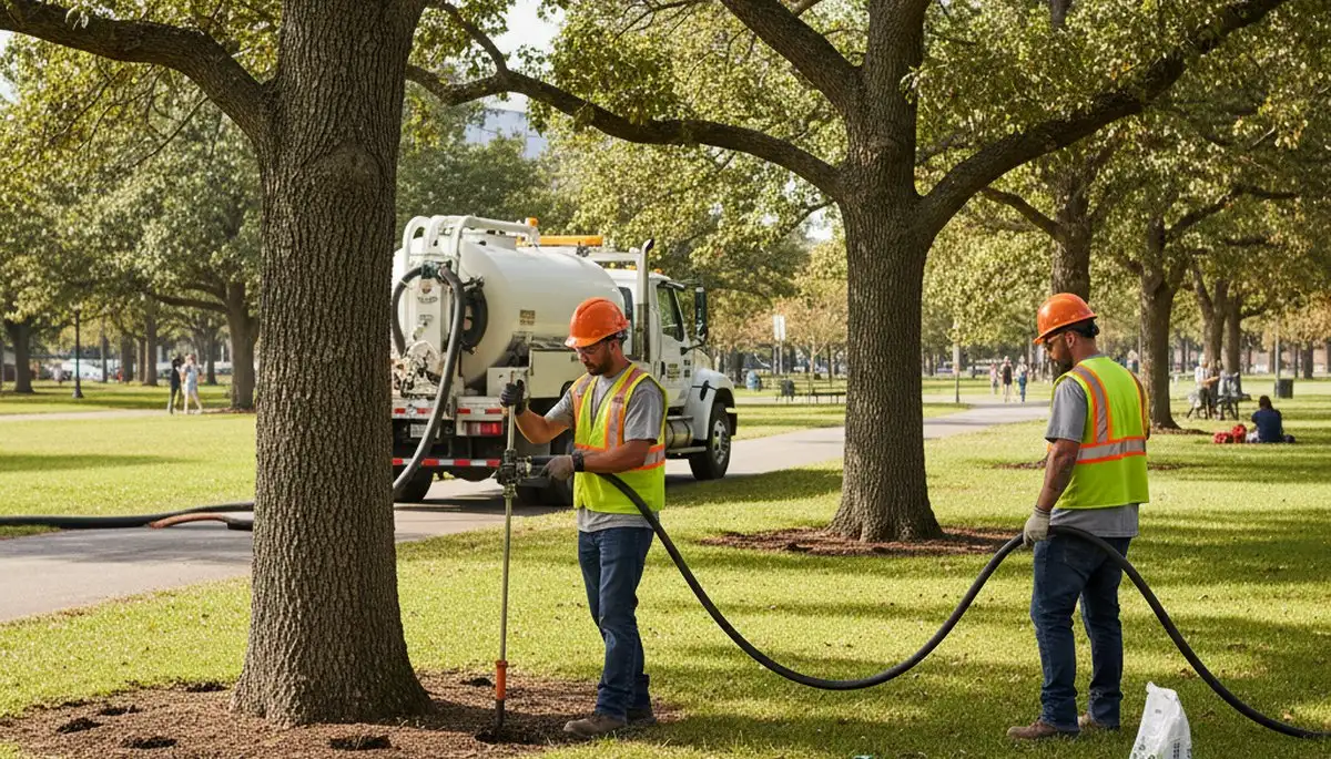 Tree fertilizing service in Boca Raton, FL promoting healthy trees in sandy soil