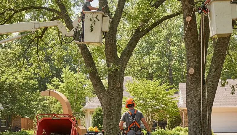 Professional arborist pruning tree in Boca Raton, FL for safer, healthier growth