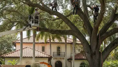 Professional tree trimming service in Boca Raton, FL for safe, clean tree care