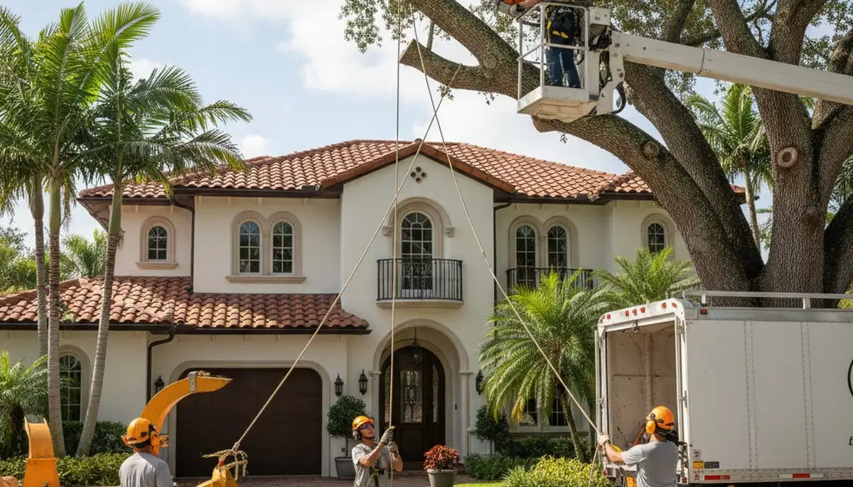 Tree trimming crew serving Boca Raton, FL for professional tree care services
