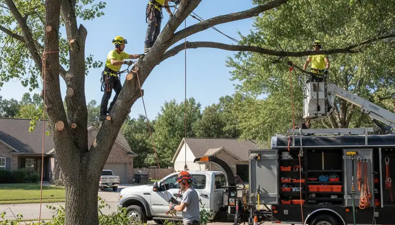 Tree trimming crew providing local arborist care in Boca Raton, FL